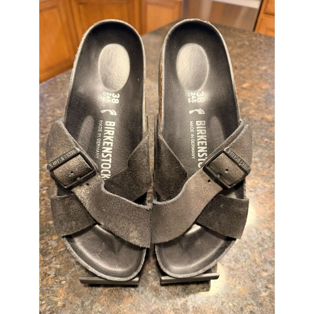 Birkenstock Siena - Black Exquisite Two Tone - Size 38 (L7/M5) - EUC